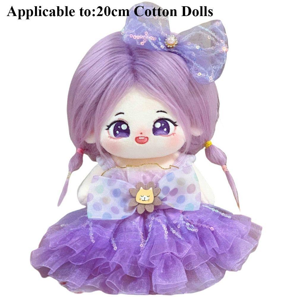 With Cartoon Headband Accessories Doll Lovely Clothes For 20cm Cotton Doll/EXO Idol Dolls