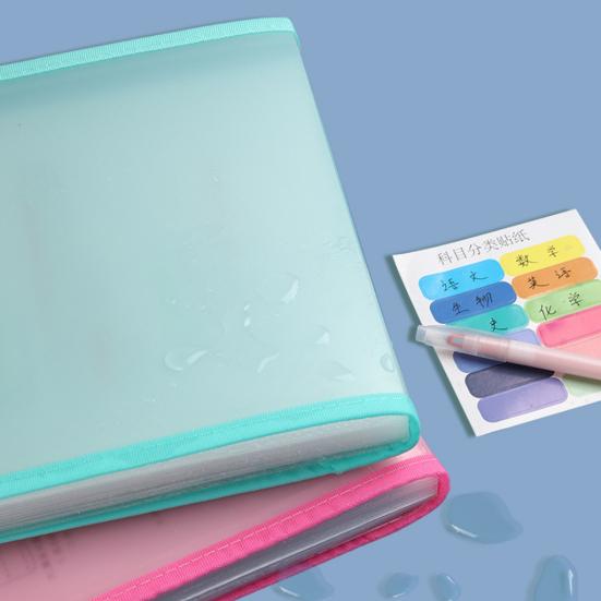 Expanding File Folder 13 Pockets Accordion File Organizer with Handle Plastic Clear Document Organizer Hold A4 Letter Size Paper