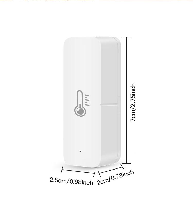 Датчик влажности и температуры Tuya Zigbee, домашний измеритель влажности, мониторинг влажности, голосовой помощник Alexa Google Home