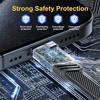 Универсальный кабель для быстрой зарядки 4-в-1 с USB A/USB C на C-type 65 Вт 27 Вт PD, нейлоновый оплетенный многоразъемный кабель, совместимый с iPhone и iPad