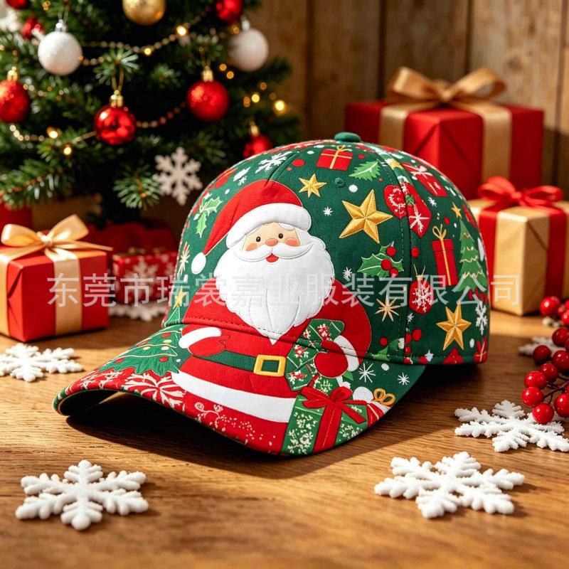 Temu Christmas Printed Baseball Cap Street Accessory Cap Daily Casual Sun Hat