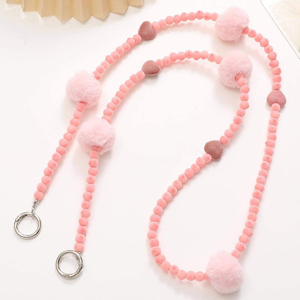 Plant Velvet Beaded Phone Lanyard Stylish Crossbody Chain for Phone Case