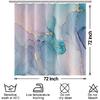 Мраморная шторка для душа 72x72 дюйма для ванной комнаты, абстрактная, бледно-розовая, голубая, перегородка для ванной, украшение для отеля, современная, минеральная, водонепроницаемая ткань