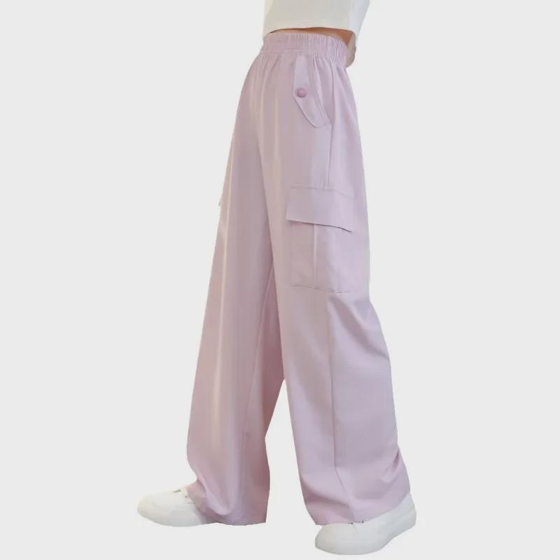 2024 Летние широкие брюки Ice Silk для девочек - Антимоскитные брюки для больших детей