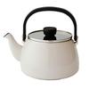 The Glass Lid Makes It Easy To See The Wide Mouth Makes Cleaning This Enamel Kettle Is Light Gray and Compatible with Induction and Gas What's Inside.