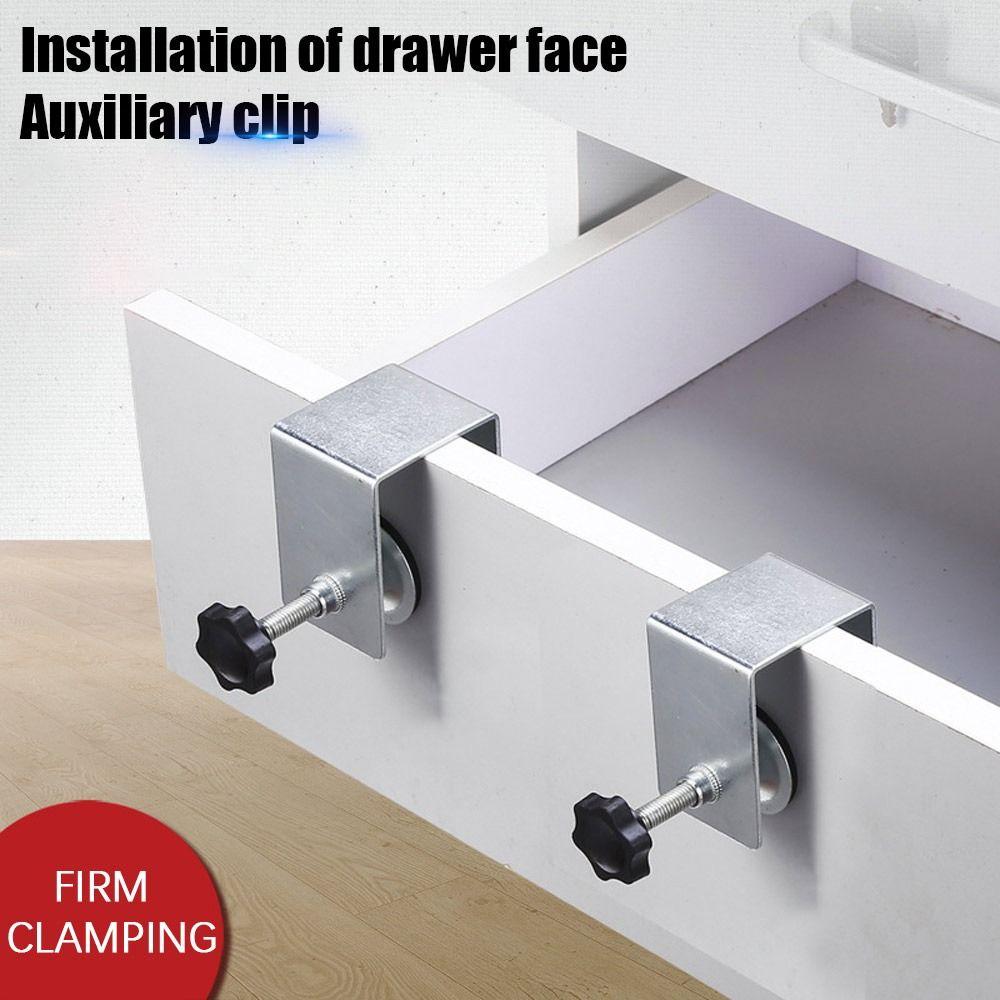 Stainless Steel Accessories Drawer Front Drawer Installation Clamp Fastener Hardware Jig