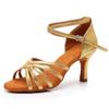 Red Latin Dancing Shoes for Women Girls Latin Dance Shoes Salsa Tango Ballroom Performance Shoes 7CM