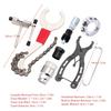 Bike Repair Tool Set Cassette Remover Tool Crank Puller Extractor Bike Chain Breaker Repair Tool