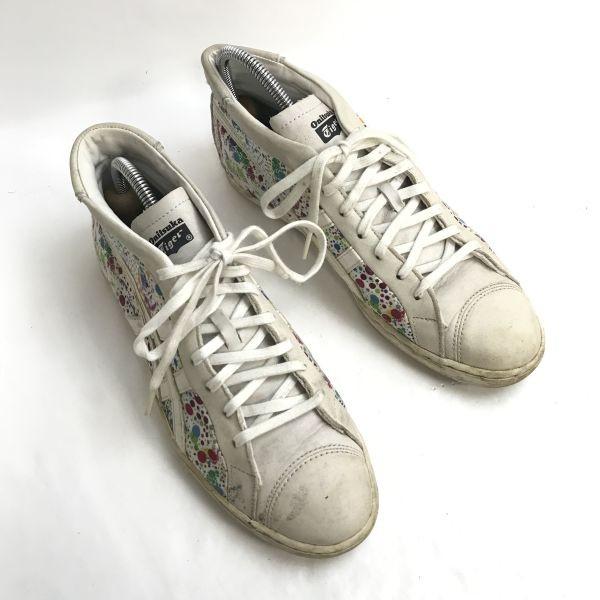 ONITSUKA TIGER THN842 SECK кроссовки средней высоты 6 24.5 белый разноцветный(ИСПОЛЬЗОВАЛ)