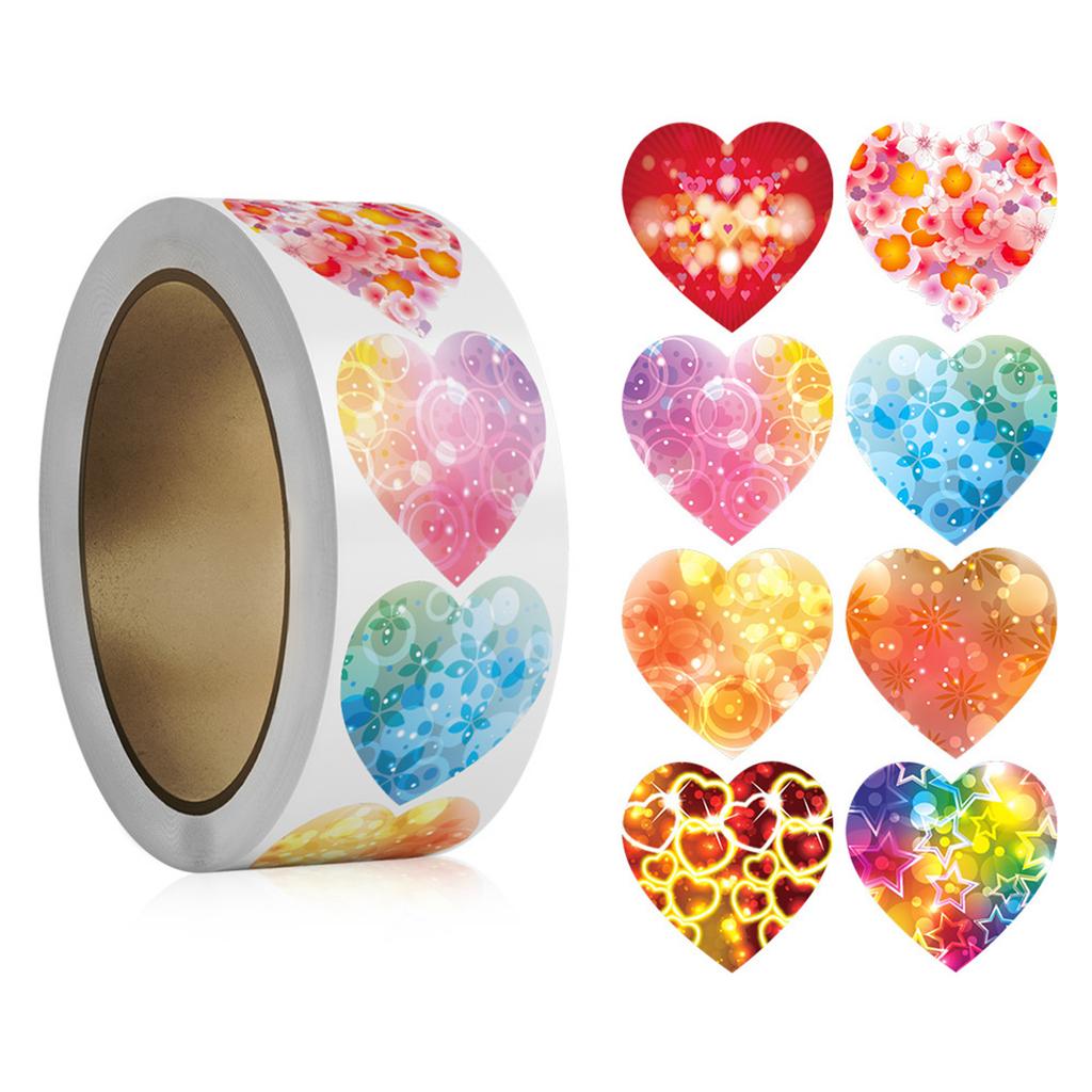 Самоклеящаяся наклейка в виде сердца 2,5 см, простая в использовании для пар, студентов и любителей рукоделия, разнообразные декоративные потребности