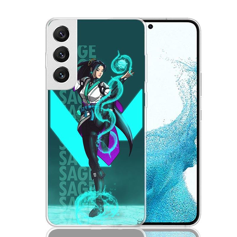Чехол для телефона Valorant Sage для Samsung Galaxy S26 S25 Edge S24 S23 FE S22 Ultra S21 Plus S20 + Fundas Cover Coque Galaxy S25 S24 S