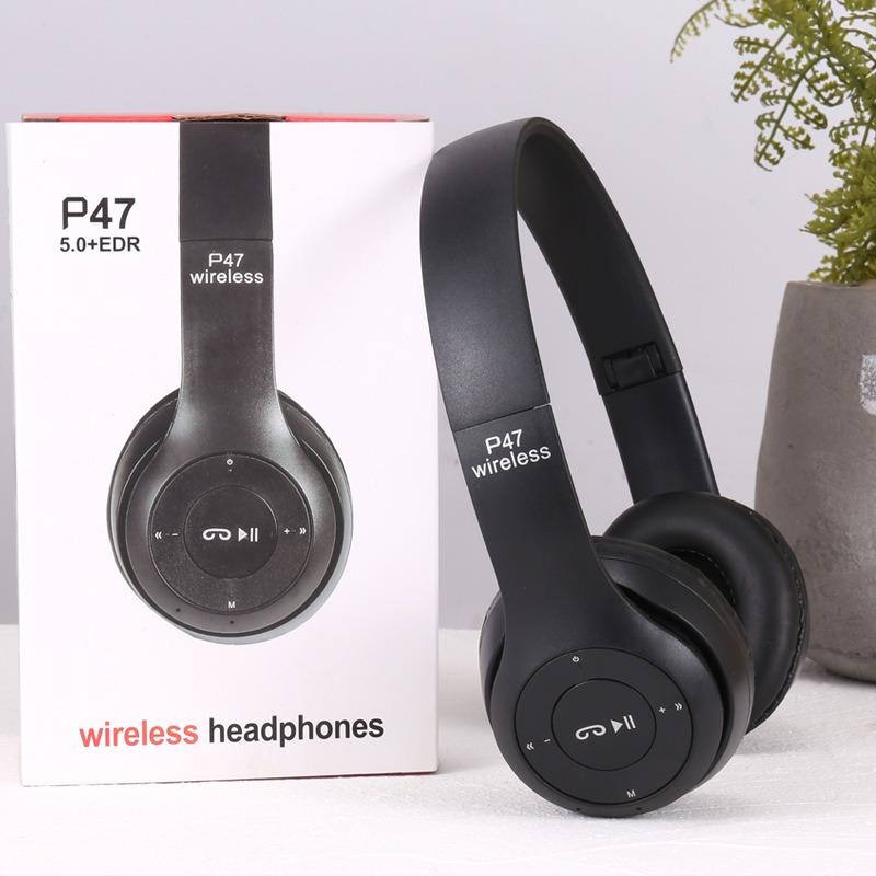 1 комплект Стерео P Серии Спортивная гарнитура 5.0 Bluetooth Гарнитура P47 Беспроводная игровая гарнитура