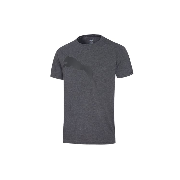 Puma Футболка с коротким рукавом и принтом логотипа Мужские топы Серый 593040-07