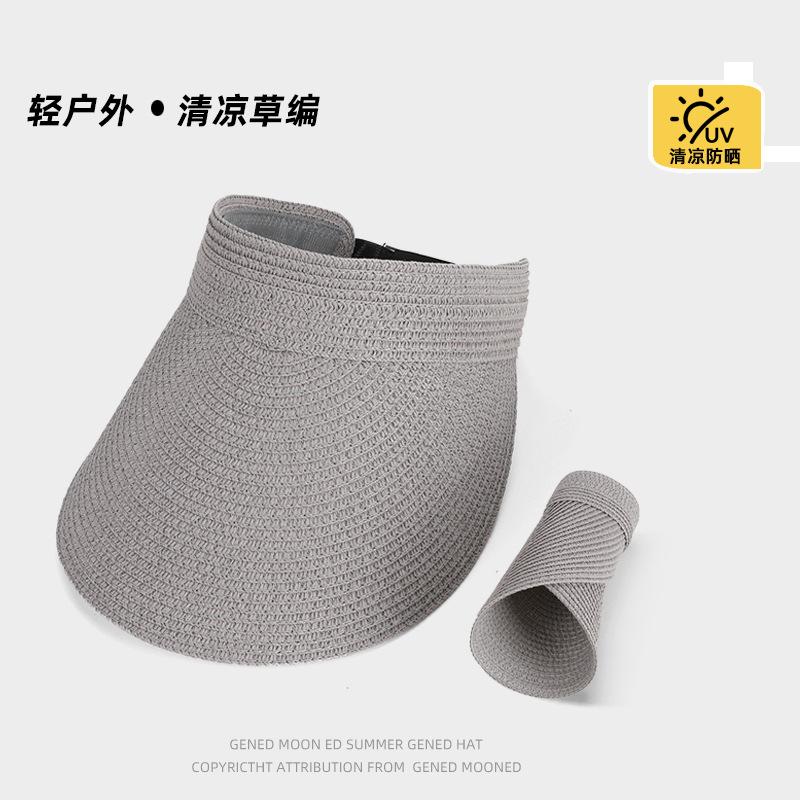 Летняя солнцезащитная шляпа уличная дорожная шляпа с козырьком полями повязка на голову соломенная шляпа модная универсальная шляпа с открытым верхом детская