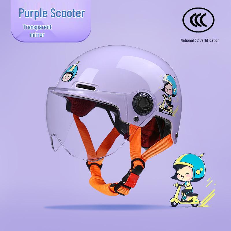Сертифицированный 3C детский защитный шлем для электромобилей — летний, полушлем, унисекс, всесезонный