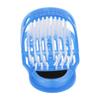 Shower Foot Scrubber Shoe Plastic Exfoliating Foot Massager Cleaner with Suction Cup Blue
