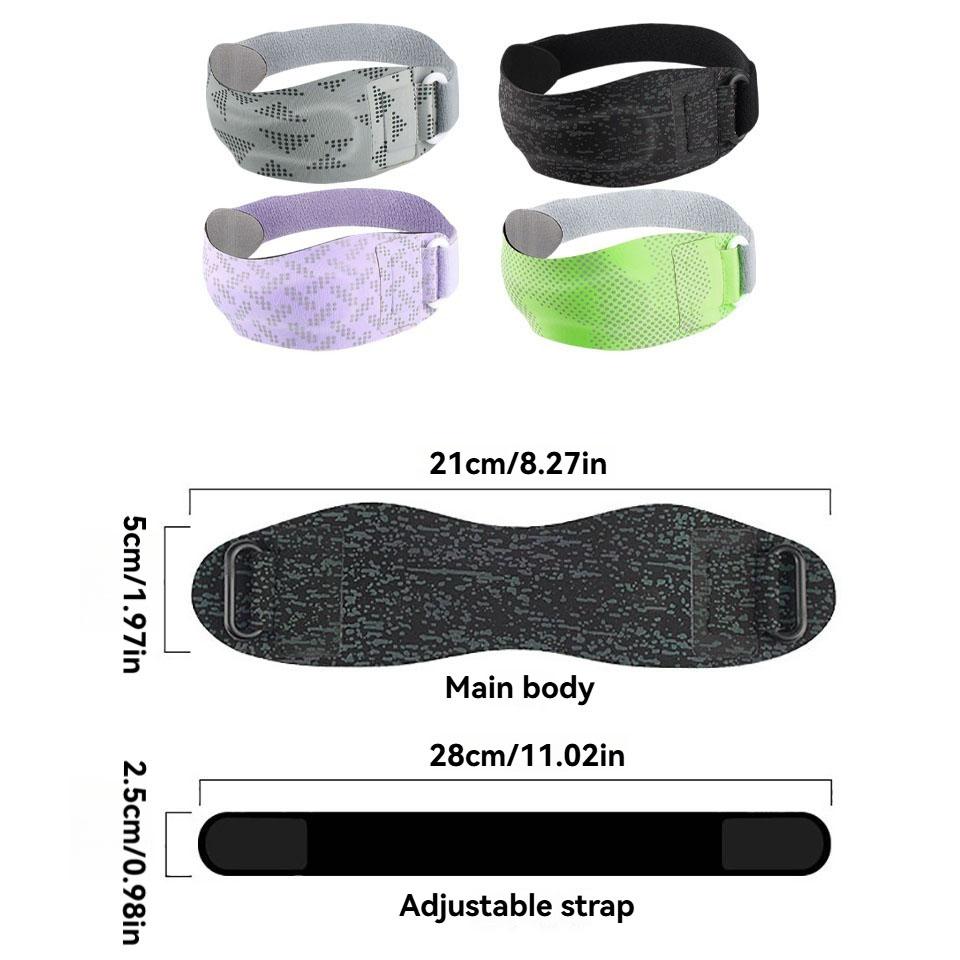 1Pcs Sports Reflective Patellar Strap Night Running Cycling Thickened Silicone Pad Bidirectional Pressurization Badminton