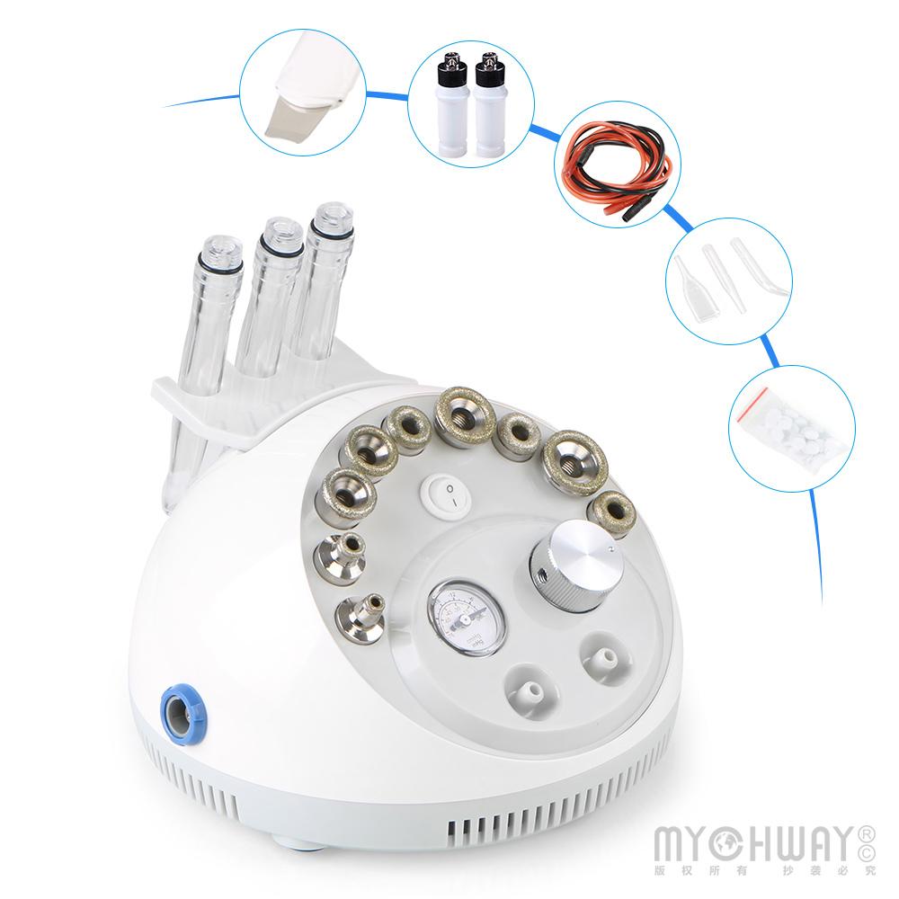 2 In 1 Dermabrasion Microdermabrasion Skin Scrubber Pore Cleaning Vacuum Face Peeling Machine