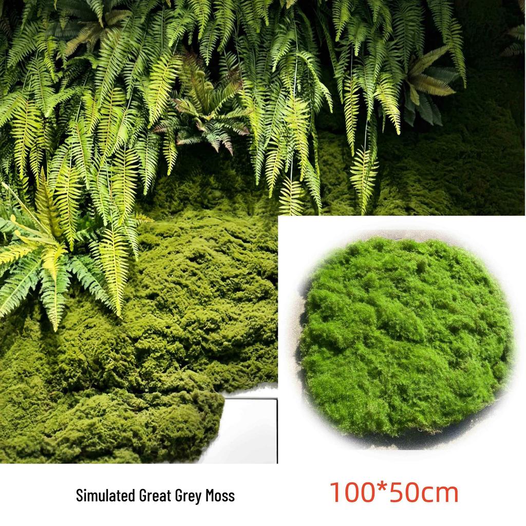 Artificial Moss Turf and Rockery Stones for Horticulture, Landscaping, and Bonsai Decor