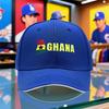1 шт. Унисекс Бейсболка, Новый Стиль, Дышащая Черная Кепка Snapback с Принтом Ганы Для Кемпинга на Открытом Воздухе, Путешествий, Бега, Йоги, Ан