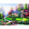 Diy Diamond Painting Landscape Village Villa Home Decoration Diamond Embroidery