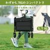 Raynesys Carry Small Capacity Load Capacity Supports Long Can Be Deployed At the Outdoor Foldable Camping Cart with Rear Independent Quiet Out Black
