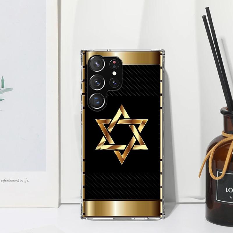 David Jewish Star Symbol Phone Case For Samsung Galaxy S26 S25 Edge S24 FE S23 S22 Ultra S21 Plus S20 + Art Fundas Back Cover Ga