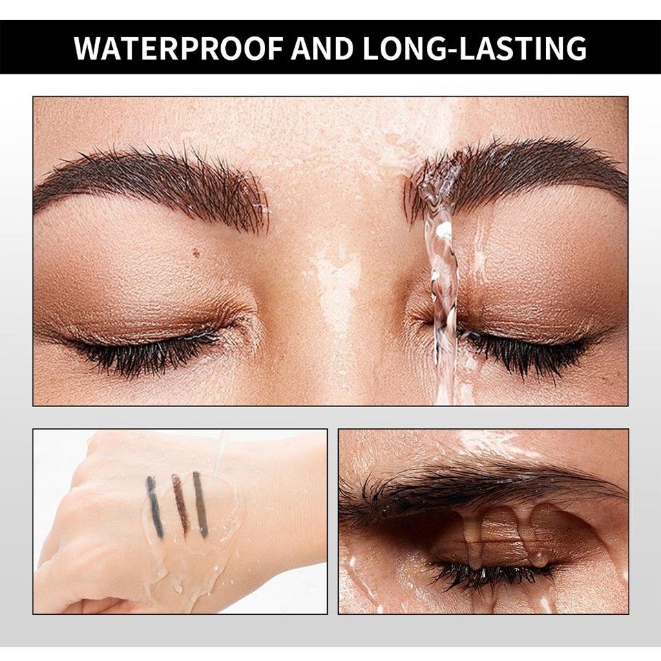 Lakerain  Waterproof and Sweat-proof Eyebrow Pencil, Rotating Eyebrow Pencil, Non-faint and Non-fading Wild Eyebrow Pencil