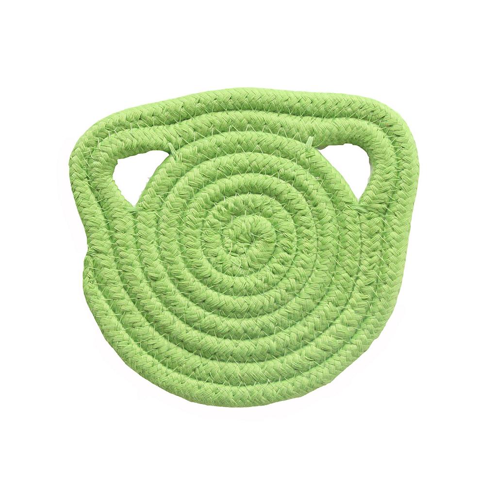Yarn Braided Cute Cat Ears Placemats Non-Slip, Heat- Resistant For Dining Table