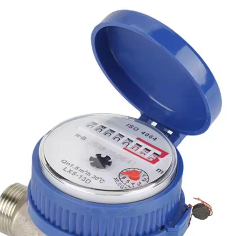 ABIY Home Water Meter 15Mm 1/2 Inch Cold Water Meter With Fittings 15Mm Cold Water Meter