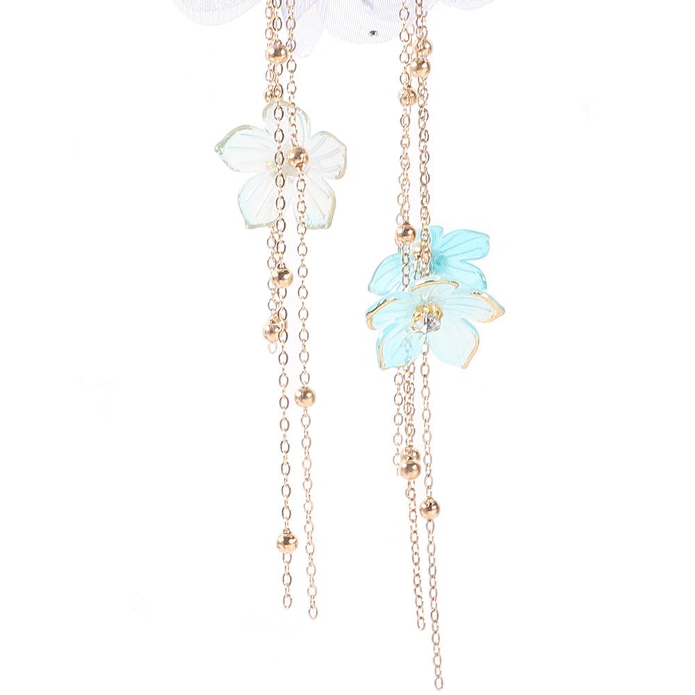 Tassel Shark Clip Peony Flower Hair Clip Temperament Flower Hairgrips Women