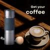 KINGrinder K6 Hand Coffee Grinder, Externally Adjustable, 240 Grinding Levels, Conical Metal Blade for Uniform Grinding, 35g Capacity