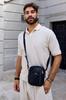Men's leather shoulder bag - Peterson