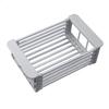 Expandable Sink Drainer Adjustable 28-47cm Stainless Steel+PP Anti-slip Large Capacity Vegetable & Cutlery Drainer