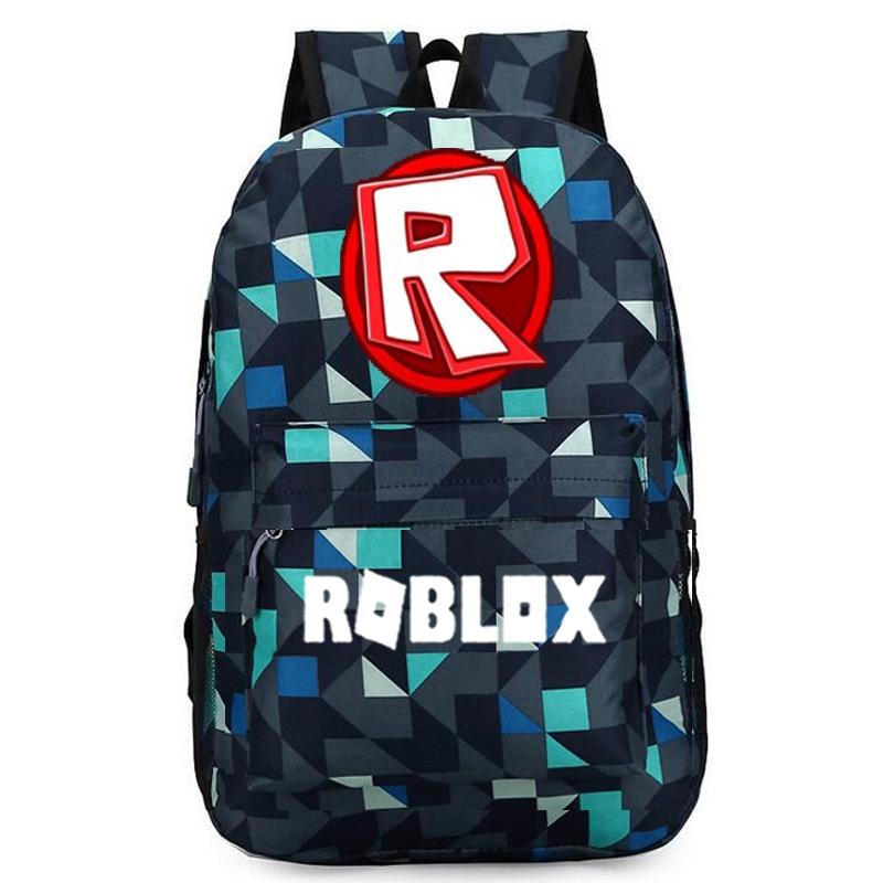 Стильный рюкзак Roblox для детей с ярким мультяшным рисунком и большим объемом