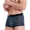 New Ice Silk Jacquard Non-marking Breathable Boxer Shorts Comfortable Men's Four Corner Shorts Head