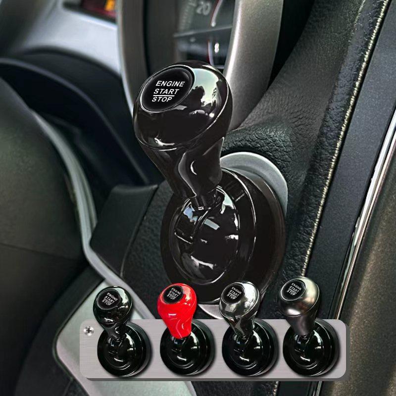 Metal Car One Button Start Lever Decor Cover Universal Push Start Switch Rocker Styling Trim For Vehicle Interior Modification