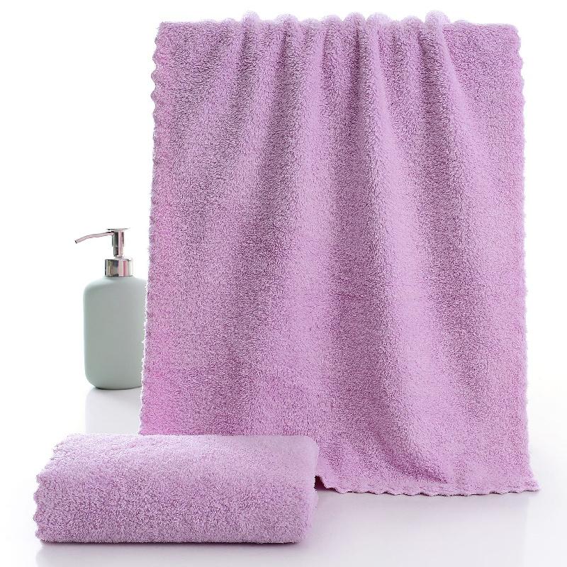1/5pcs Soft Absorbent Towel, (13.7*29.5in/35*75cm) Coral Fleece Towel, Quick-Drying,Baby and Adult Towels