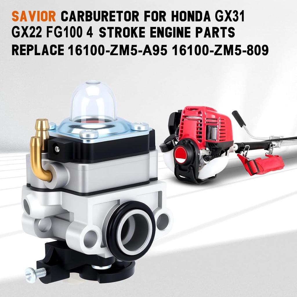 FG100 Carburetor for Honda GX31 GX22 FG 100 4 Stroke Engine Parts Carb Replace 16100-ZM5-A95 16100-ZM5-809 WYL-127A WYL-115A Troy-Bilt TB525C