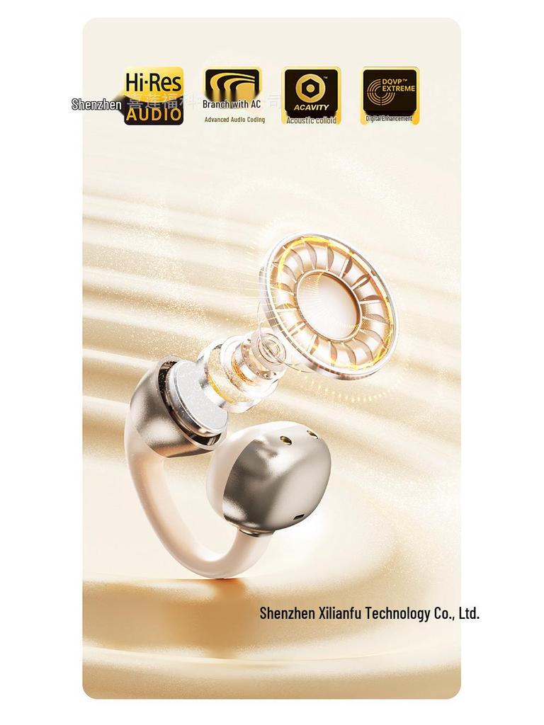 Miniso M09 Smart Translation Bluetooth Earphones - Clip-On, High-Quality Sound, Long Battery Life