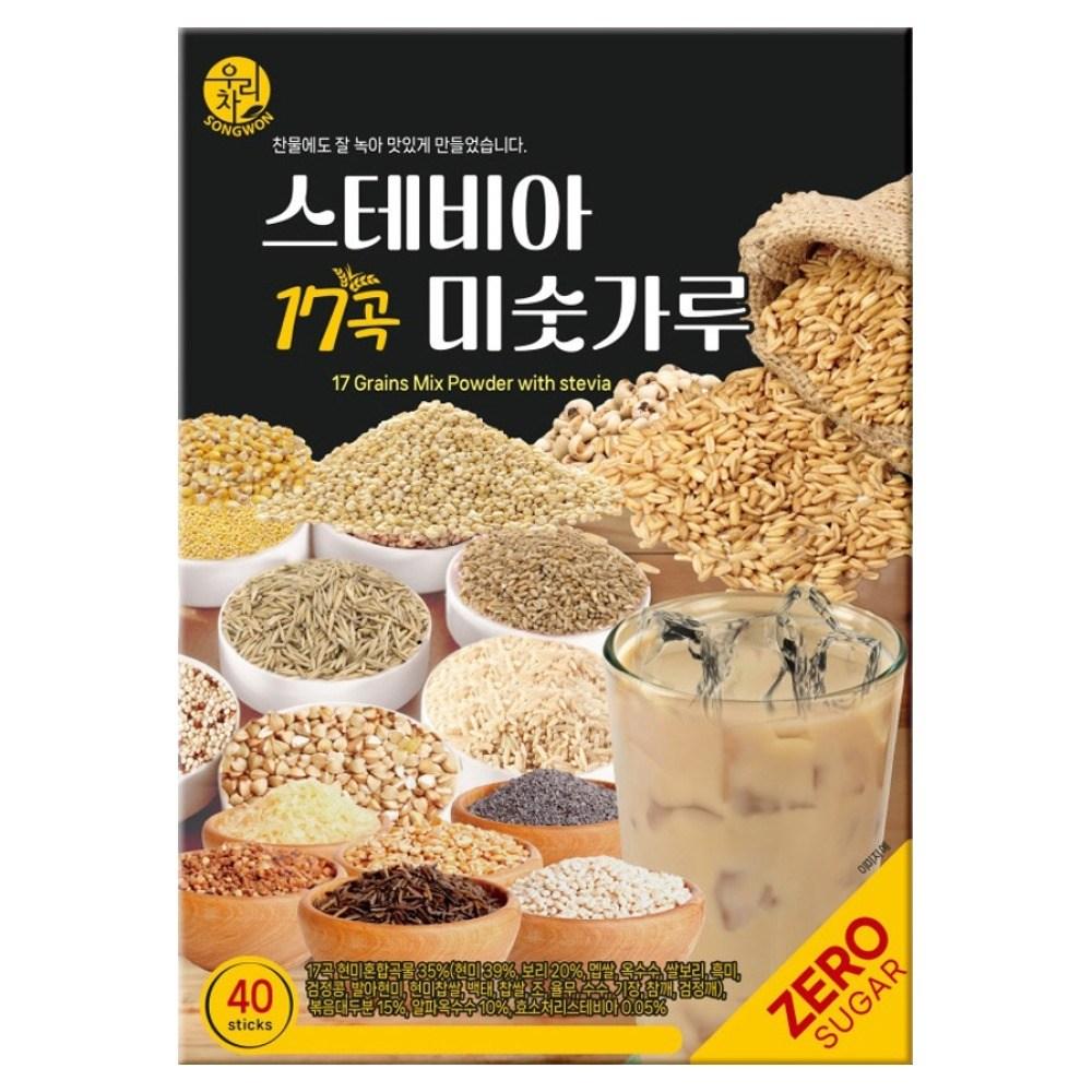 Wooricha Stevia 17-Grain Misugaru 40p 1 pcs 800g Ingredients: may be subject to change at the manufacturer’s discretion. For | 1 pcs 800g