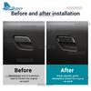 Real Soft Carbon Fiber Trim Passenger Storage Box Switch Sticker For Mercedes Benz Slk R171 2004 2005 2006 2007 2008 2009 2010