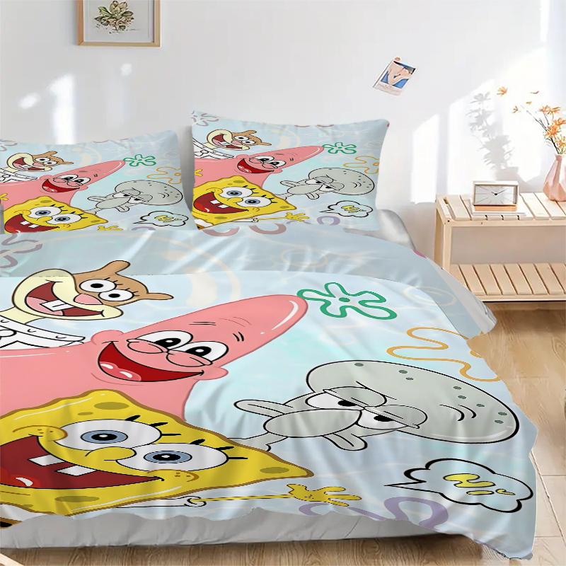 3Pcs Underwater Friends Adventure Bedding Sets For All Sizes New 3D Printed Bed Cover Comforter Duvet Cover Pillowcase Bedroom Decoration