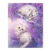 Полный 5D Diy Алмазная картина Молодой белый кот Вышивка крестом Домашний декор Подарок ручной работы