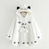 Autumn And Spring Hooded Cape Short Coat Loose Plus Size Bat Shirt Jacket