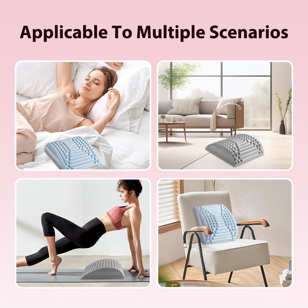 Lower Back Pain Relief Treatment Stretcher Chronic Lumbar Support Herniated Disc Posture Corrector Pillow Cushion Brace Home Gym