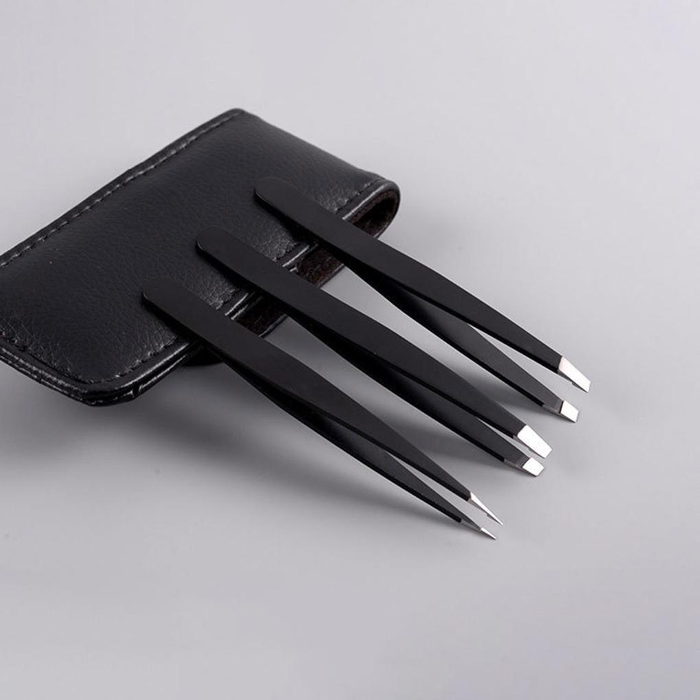 4 шт./набор пинцетов из нержавеющей стали для женщин, высокоточные пинцеты для удаления вросших волос