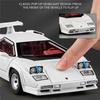 1/32 Lamborghini Countach LP5000s Сплав Модель Спортивного Автомобиля Литые Металлические Гоночные Автомобили для Трека Модель Транспортных Средств Симуляция Звук Свет Детская Игрушка Подарок