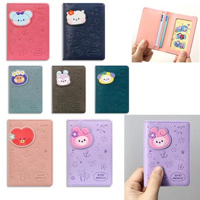 BTS Официальный Minini Card Wallet Фото Держатель Кожа Vancance Authentic