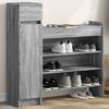 Shoe Cabinet Sonoma Grey Engineered Wood